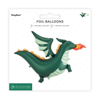 PartyDeco® FB371 Fóliový balónik Drak 52