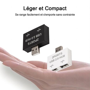 USB 2.0 rozbočovač 1 na 2, USB hub, duálny port