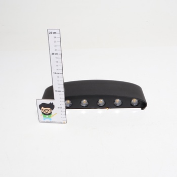Svietidlo 32 x 9 cm čierne LED