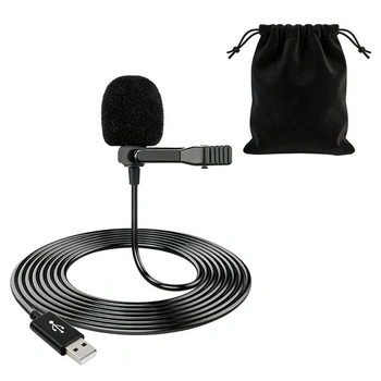 USB klopový mikrofón, všesmerový kondenzátorový mikrofón s…