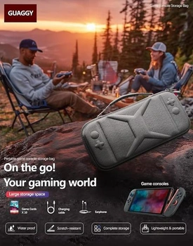 Pouzdro kompatibilní s modelem Nintendo Switch 2 (2025) – sada příslušenství 3 v 1 se 2 ochrannými