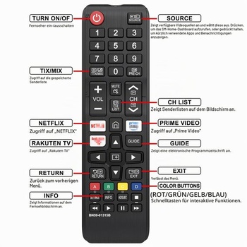 Univerzální dálkový ovladač Tobfit Samsung BN59-01315B pro Samsung Smart TV QLED televizory 2018