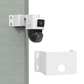 Kovový rohový držiak pre eufyCam S4/eufy PoE NVR bezpečnostný systém S4/S4 Max, nastaviteľný držiak
