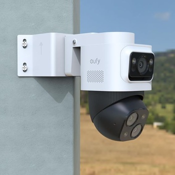 Kovový rohový držiak pre eufyCam S4/eufy PoE NVR bezpečnostný systém S4/S4 Max, nastaviteľný držiak