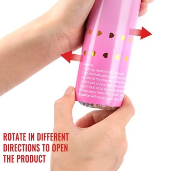 Svadobné konfety poppers*4 ks, XiXiRan konfety poppers ružové, konfety poppers odhalenie pohlavia,