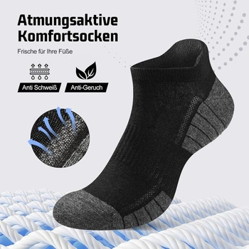 Ponožky Effeet Sneaker pro muže a ženy, 10 párů, prodyšné bavlněné sportovní ponožky, krátké