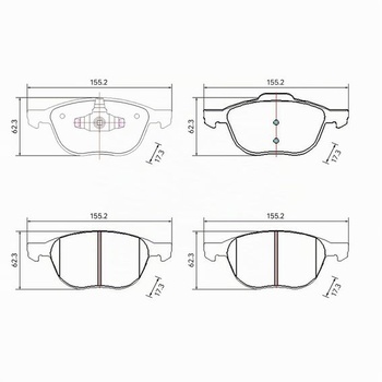 Predné keramické brzdové doštičky HUSCH pre Ford Escape/Ford Focus JL0040
