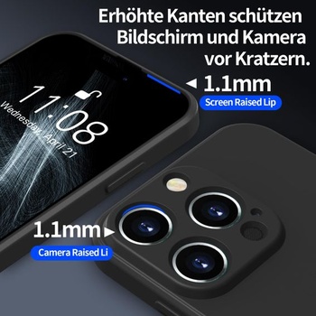 Prémiový silikónový kryt pre iPhone 15 Pro, ochranný kryt fotoaparátu pre 15 Pro, s 1 šnúrkou,