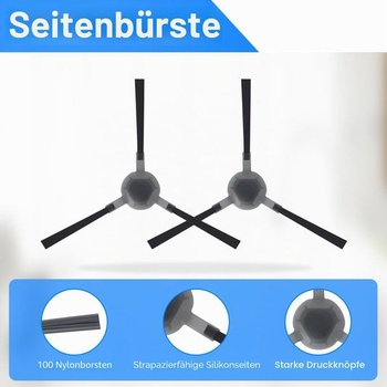 Súprava príslušenstva náhradných dielov pre robotický vysávač Lefant M1, 1 hlavná kefa, 4 filtre, 4