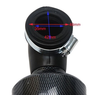 35 mm 42 mm 48 mm Vysoko výkonné vzduchové filtre pre štvorkolky, mopedy, skútre a motokáry s objemom