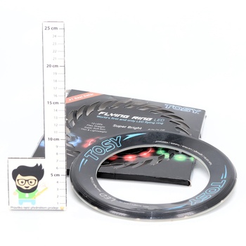 TOSY Flying Ring - 12 LED Jasné automatické rozsvietenie Bezpečné Vodotesné Ľahké Frisbee Narodeniny