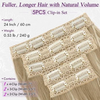 Prodloužení vlasů BARSDAR Dirty Blond Balayage