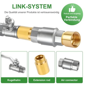 Predlžovací nástavec na kohútik 1/2 palca 30 mm Mosadzné predlžovacie nástavce na kohútik 2 ks