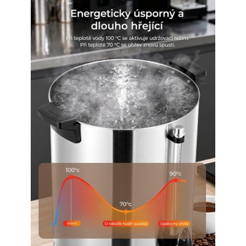 Stolný výčapník horúcich nápojov W10MS02-E1, 10 l, 1500 W, strieborný - B