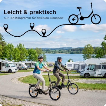 Skladací bicykel ZF40, 20 palcov, 3 prevody, 17,3 kg, šedé - N