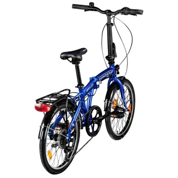 Skladací bicykel ZF20 Speed ​​Folder, 20 palcov, Shimano, 6 rýchlostí, modré - A