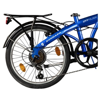 Skladací bicykel ZF20 Speed ​​Folder, 20 palcov, Shimano, 6 rýchlostí, modré - A