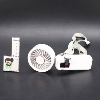 Ruční ventilátor Ajgvq LED 6000mAh USB bílá