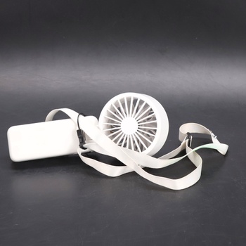 Ruční ventilátor Ajgvq LED 6000mAh USB bílá