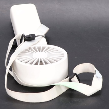 Ruční ventilátor Ajgvq LED 6000mAh USB bílá