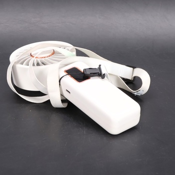 Ruční ventilátor Ajgvq LED 6000mAh USB bílá