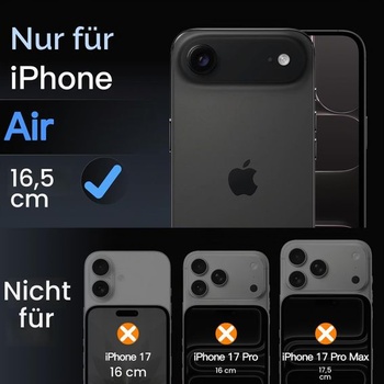 Ochranný kryt displeja JETech pre fotoaparát JETech pre iPhone Air, čierny, 1 kus pre iPhone Air,