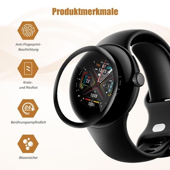 Ochranné tvrdené sklo Bodyguard pre displej s filmom Google Pixel Watch 4/3/2/1 (2 ks) 45 mm