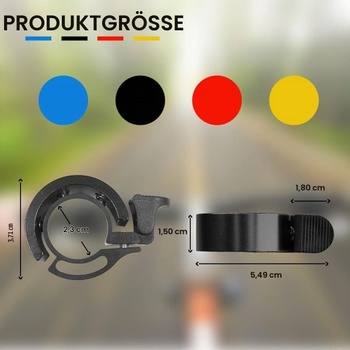 Inovatívny zvonček na bicykel z hliníkovej zliatiny pre riadidlá 22-22,8 mm - mini zvonček pre horské bicykle,
