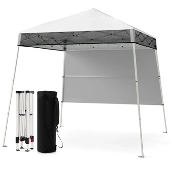 Skladací záhradný pavilón NP12555WH, 2x2 m, biela - B