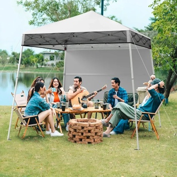 Skladací záhradný pavilón NP12555WH, 2x2 m, biela - B