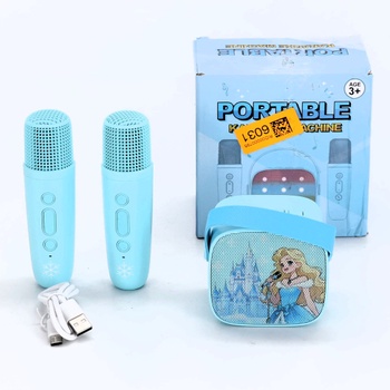 Braxel Karaoke automat s 2 Bluetooth mikrofónmi pre deti, vianočný darček pre dievčatá 3-12 rokov,