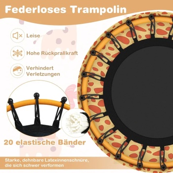 Detská trampolína s madlom a žirafou TW10147OR, Ø 71 cm, viacfarebná - B