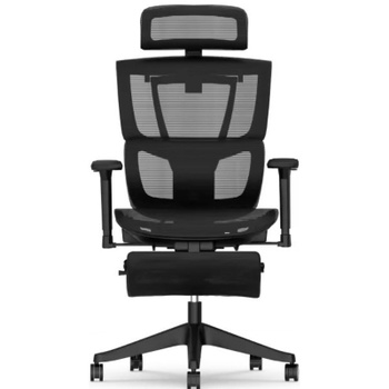 Ergonomická kancelárska stolička C7BB-M2, nosnosť 136 kg, čierna - A