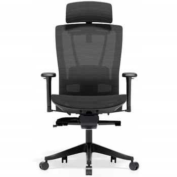 Ergonomická kancelárska stolička BS14B-M1, sieťové operadlo, čierna - B