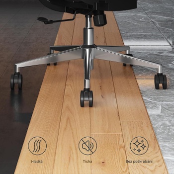 Ergonomická kancelárska stolička s 3D opierkou hlavy a 3D podrúčkami C5B-Air-M, čierna - A