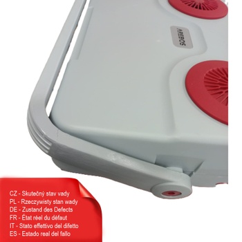 Termoelektrický chladiaci box, 25 l, 12/230 V, červený - B