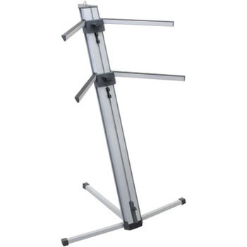 Stojan na klávesy 00025204, nosnosť až 25 kg, strieborný - B
