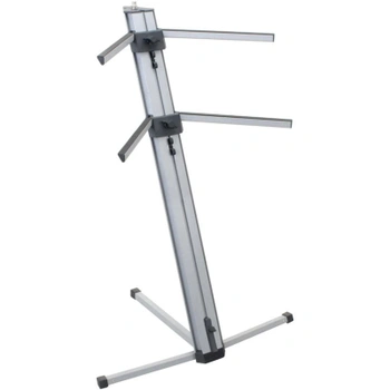 Stojan na klávesy 00025204, nosnosť až 25 kg, strieborný - B