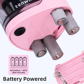 Elektrické ořezávátko tenwin, dvojité ořezávátko na baterie pro 6-12mm č. 2/barevné tužky, odolná