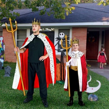 Doplněk ke kostýmu Neptunova trojzubce, kostým zlatého trojzubce na Halloween, královský trojzubec,