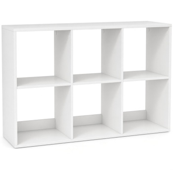 Kompaktná výstavná polica CA10763WH, 104 x 33 x 70 cm, biela - B