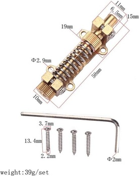 Stabilizátor tremola pre gitaru, zarážka tremola, sada stabilizátorov pre Fender, príslušenstvo pre