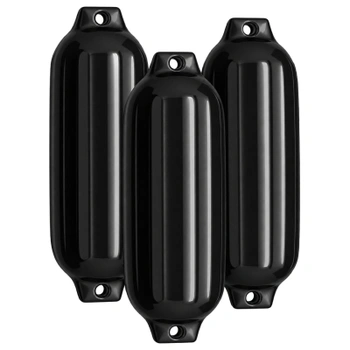 Súprava 3 blatníkov na člny, 68,5 x 21,5 cm, čierna - B