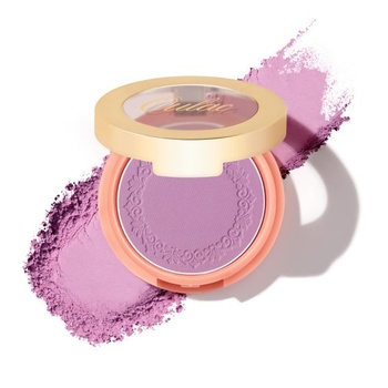 Oulac Purple Pink Blush Make-up, dlhotrvajúci líčidlový púder s odtieňom ruže, vodeodolný a