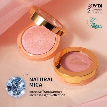 Oulac Purple Pink Blush Make-up, dlhotrvajúci líčidlový púder s odtieňom ruže, vodeodolný a