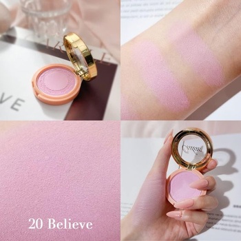 Oulac Purple Pink Blush Make-up, dlhotrvajúci líčidlový púder s odtieňom ruže, vodeodolný a
