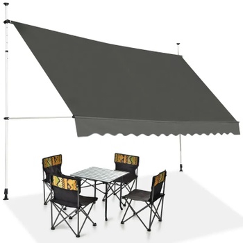 Teleskopická markíza OP70315GR, 395 cm, sivá - N
