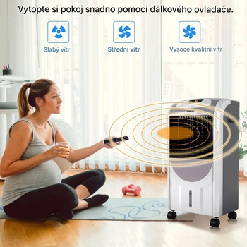 Prenosná klimatizácia ES10680DE-GR, 2000 W, 8-hodinový časovač, bielo/šedá - N