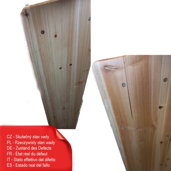 Skládací pivní set NP13167DK, stůl a 2 lavice, 118 cm, přírodní - B