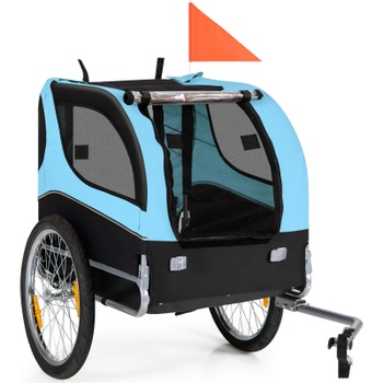 Príves na bicykel pre psa PW10028BL, nosnosť až 40 kg, 135 x 60,5 x 95 cm, modrá - B